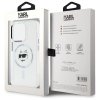 Karl Lagerfeld KLHMP15XHLSCHH iPhone 15  Pro Max 6.7 biały/white hardcase IML Metal Choupette Head MagSafe